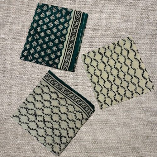Punjabi Cotton Printed Suit Green Color